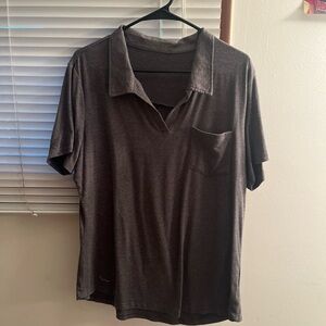 Women's Gray Polo Shirt